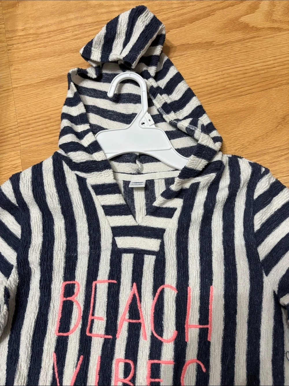 Old Navy Navy and White Striped Hoodie 